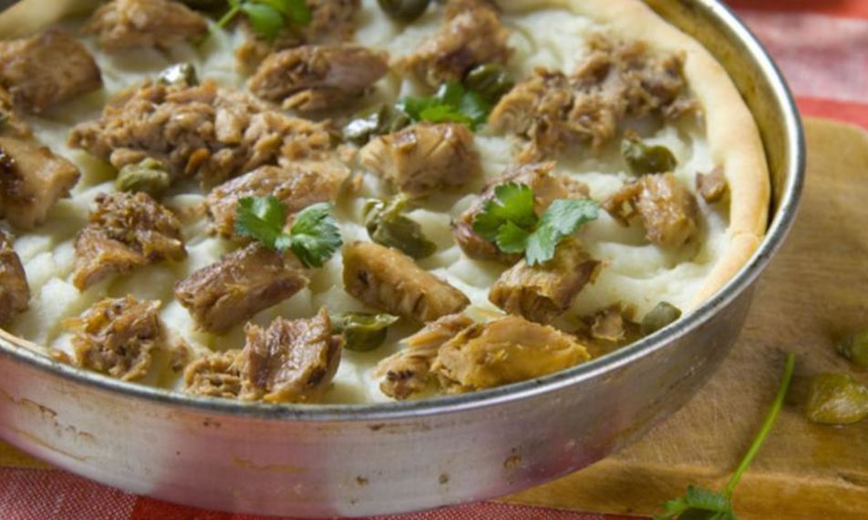 Рецепт пиццы с тунцом и картофелем