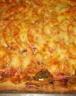 Пицца в духовке на майонезе