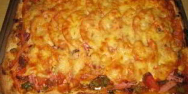 пицца в духовке на майонезе