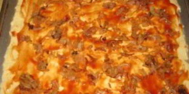 пицца в духовке на майонезе