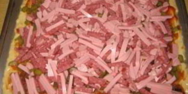 пицца в духовке на майонезе