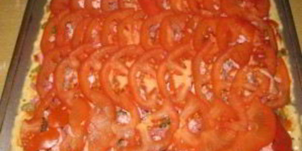 пицца в духовке на майонезе