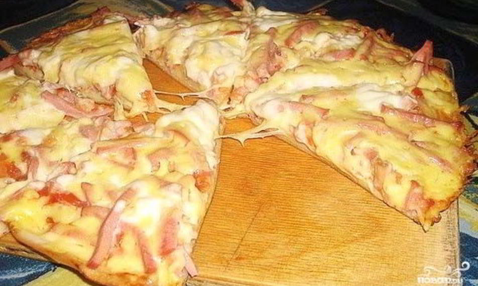 Рецепт пиццы за 10 минут