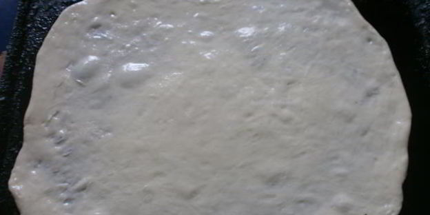 постная пицца с картофелем и грибами