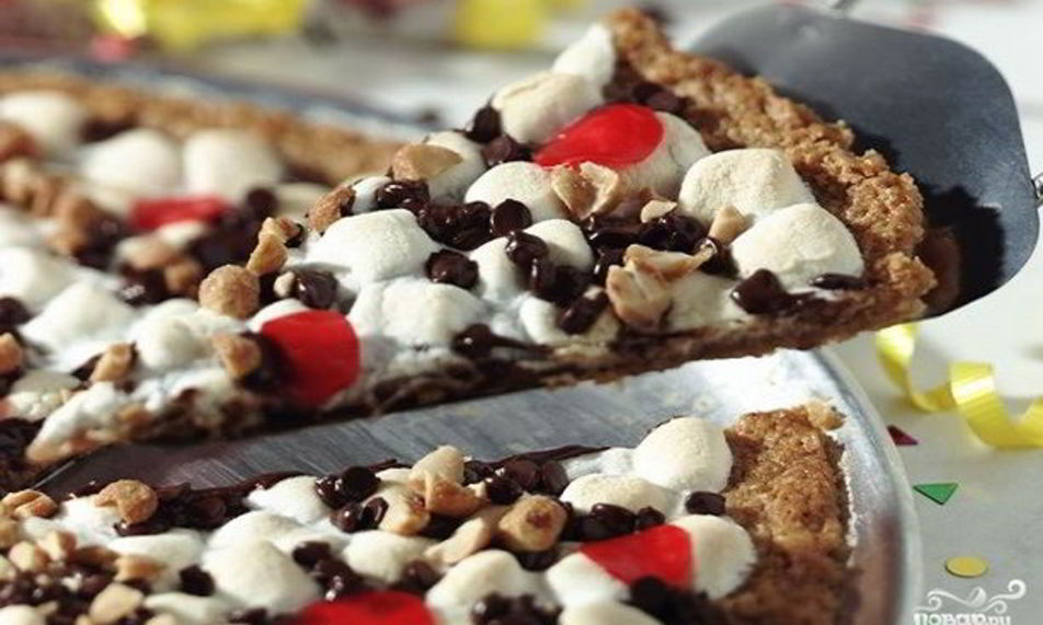 Рецепт сладкой пиццы