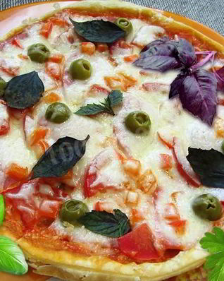 Слоеная пицца в мультиварке