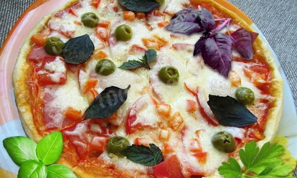 Рецепт слоеной пиццы в мультиварке