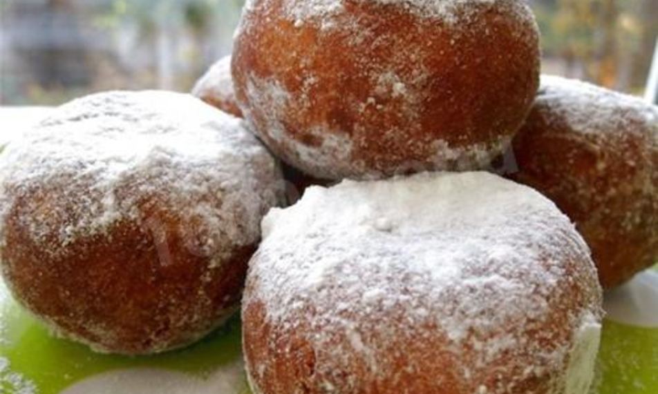 Рецепт английских пончиков с сахарного пудроя