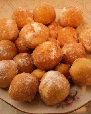 Быстрые пончики жареные в масле
