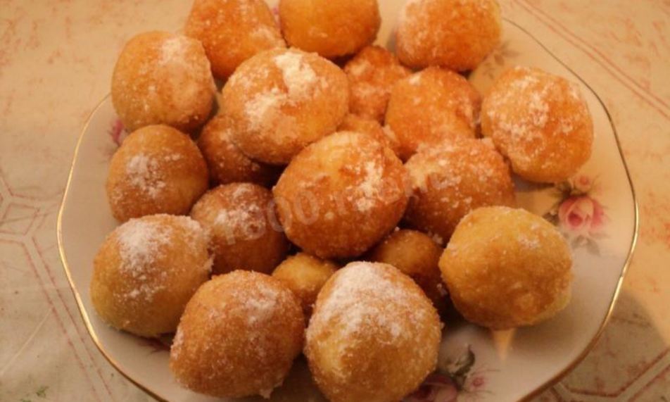Рецепт быстрых пончиков жареных в масле