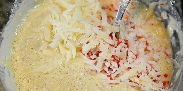 крабовые пончики с сыром