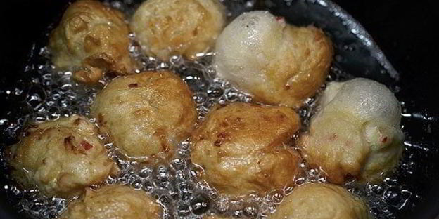 крабовые пончики с сыром