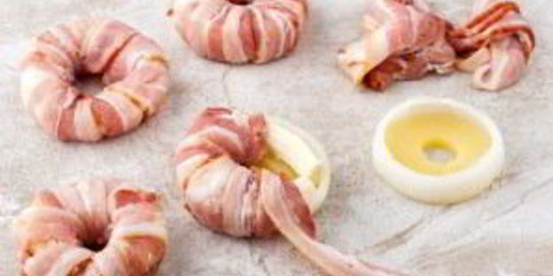 оригинальные пончики с беконом