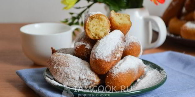 пончики из жидкого теста