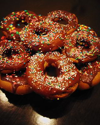 Пончики с глазурью