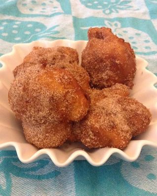 Пончики с яблоками