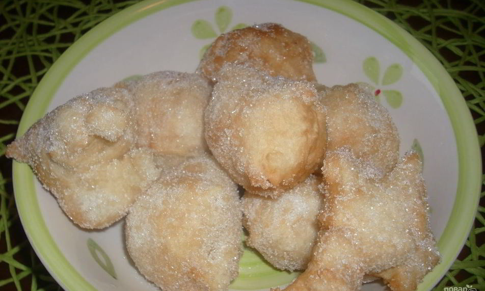 Рецепт пончиков в сахаре