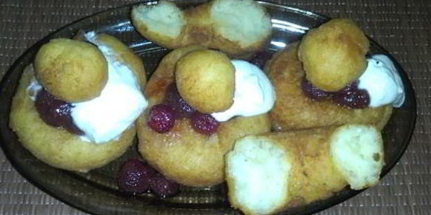 румынские творожные пончики папанаши