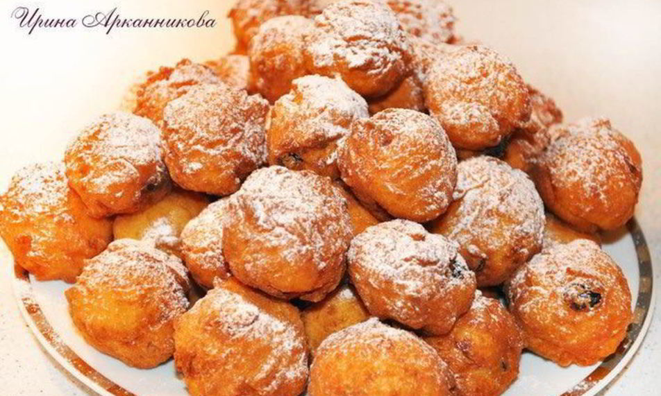 Рецепт творожных пончиков с изюмом