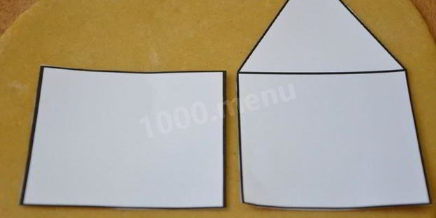 новогодний пряничный домик с глазурью