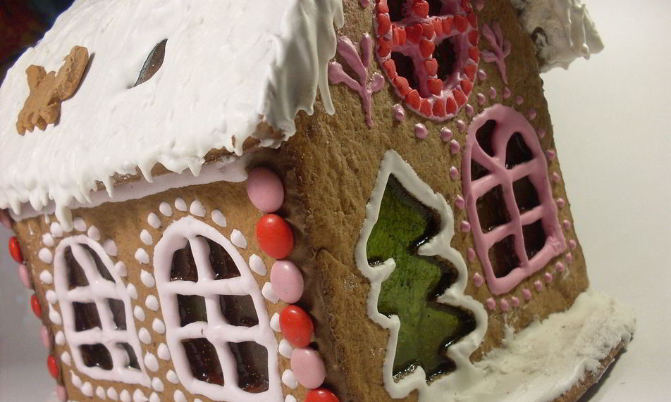 Рецепт новогоднего пряничного домика-светильника