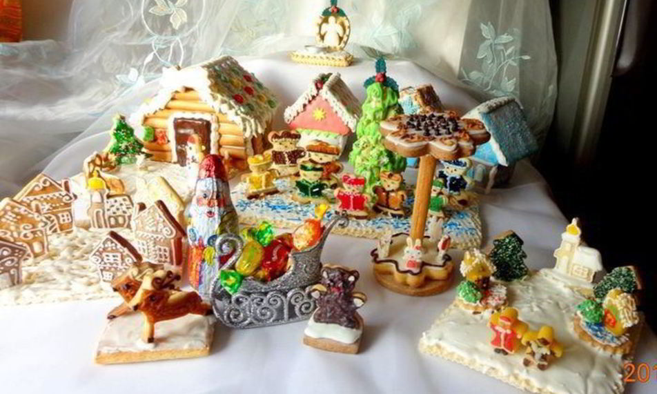 Рецепт пряничной рождественской деревни