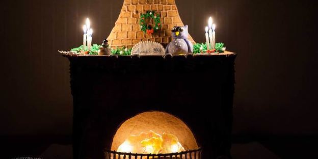 пряничный камин