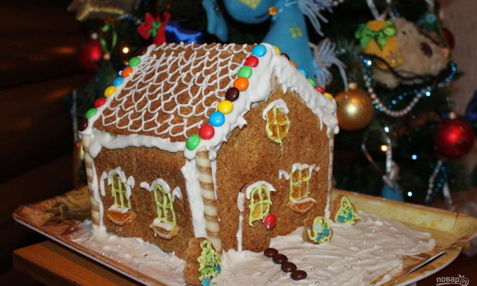 Рецепт рождественского пряничного ароматного домика