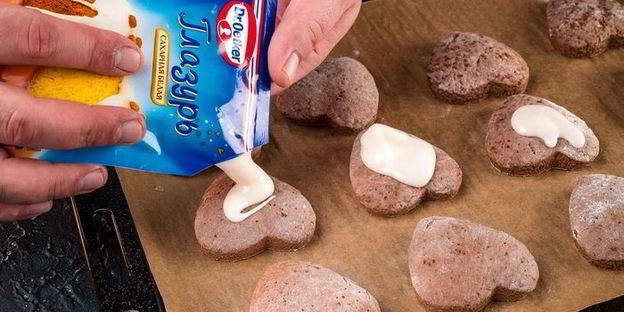 шоколадные пряники с глазурью