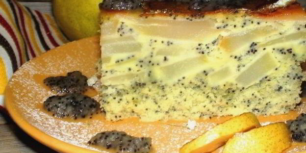 макова — грушевая шарлотка с ванильно-грушевым вареньем