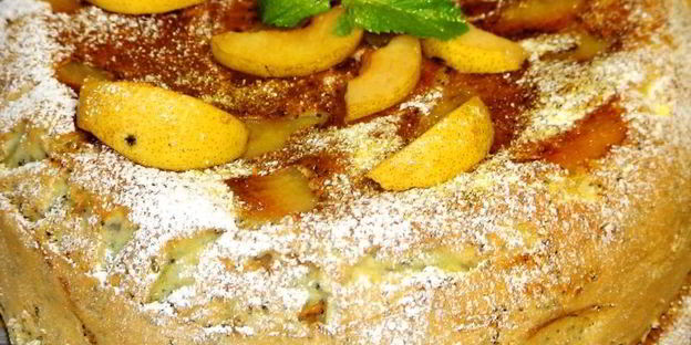 макова — грушевая шарлотка с ванильно-грушевым вареньем