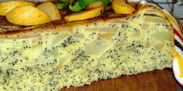 макова — грушевая шарлотка с ванильно-грушевым вареньем