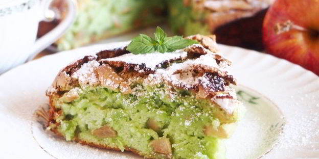 мятная шарлотка