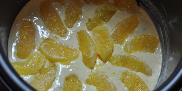 шарлотка с апельсинами