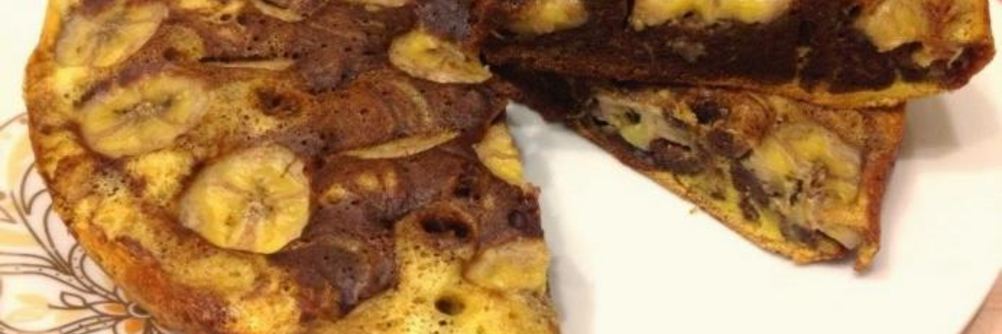 Шарлотка с бананами