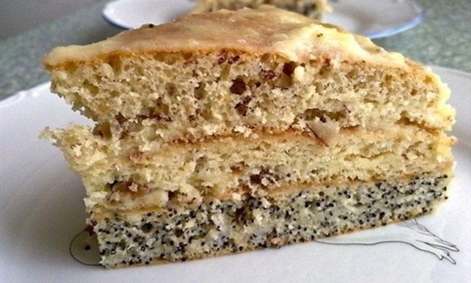 Рецепт шарлотки с маком и яблоками