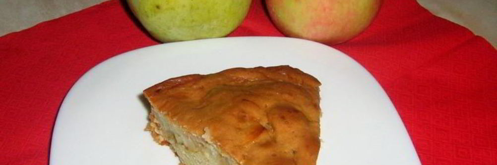 Шарлотка с яблоками без миксера