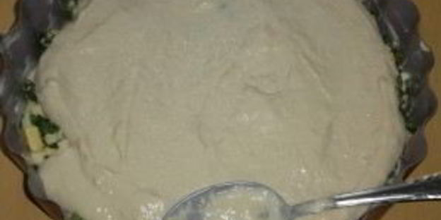 заливная шарлотка с луком