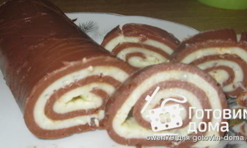 Рецепт шоколадного рулета