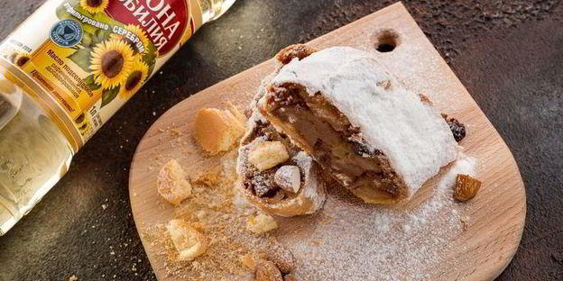 ароматный яблочный штрудель