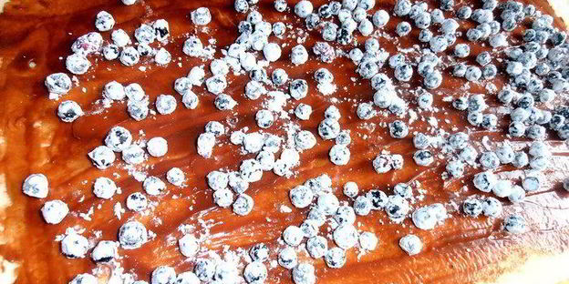 чернично-сливочный штрудель