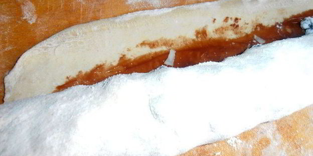 чернично-сливочный штрудель