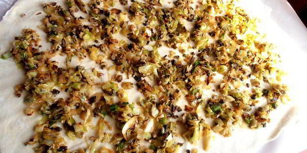 хрустящий постный штрудель с ароматной полезной начинкой