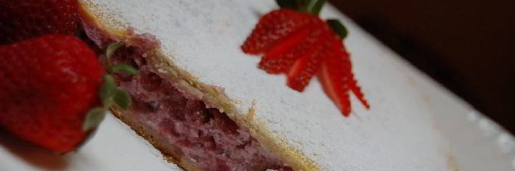 Клубничный штрудель с рикоттой