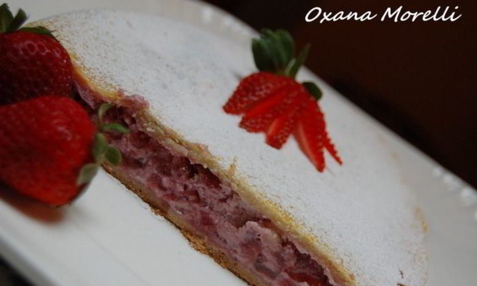 Рецепт клубничного штруделя с рикоттой