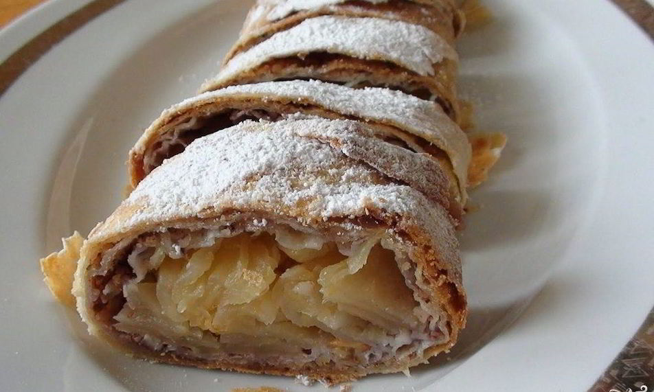 Рецепт постного штруделя