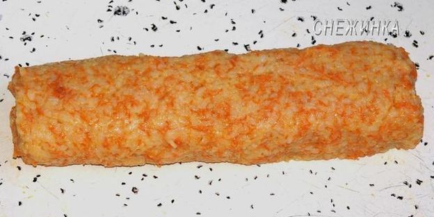 рисовый штрудель с томатно-яблочным джемом