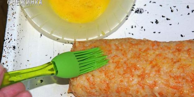 рисовый штрудель с томатно-яблочным джемом