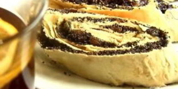 рулет из лаваша с маком — ленивый штрудель