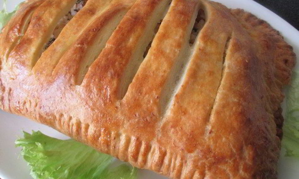 Рецепт рыбного штруделя из творожного теста